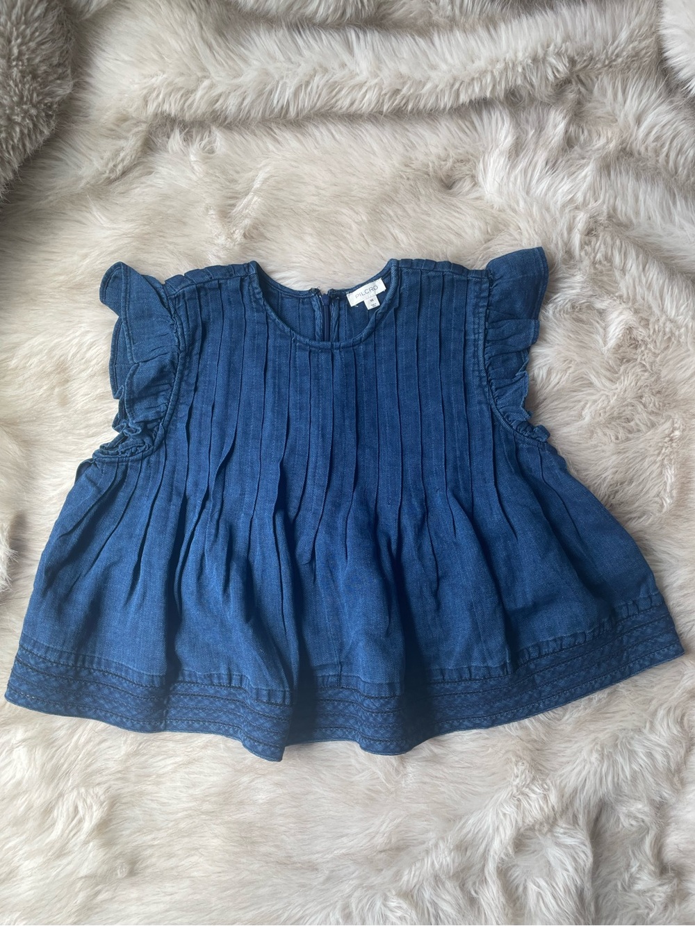 Anthropologie Jade Denim Swing Top by Pilcro - Picture 3 of 6